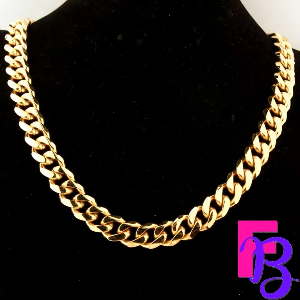 *NEW!* 12MM 24" 18K Miami Cuban Chain - Picture 7 of 11